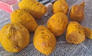 Curcuma Longa de qualité supérieure, qualité alimentaire, rhizomes primaires nettoyés, traités, contrôle de l'humidité, jaune vif, orange, qualité - Product Image 2