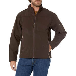 Chaqueta Softshell de alta calidad para hombre, cortavientos impermeable con Logo, lana cálida, diseño largo, chaqueta Softshell informal para lluvia, OEM barato - Product Image 1
