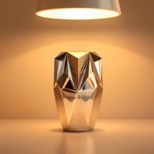 Modern Hammered Textured <b>Honeycomb</b> Silver Flower Vase Sleek Iron <b>Decorative</b> Accent for Wedding Contemporary Spaces for Coastal - Product Image 4