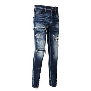 Vente en gros 2025 Nouveauté Vente chaude Vente en gros Jeans classiques en coton pour hommes Jeans pour hommes Pantalons de travail Jeans pour hommes Service OEM - Product Image 3