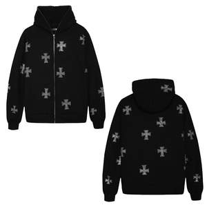 Custom Design <b>Rhinestone</b> Hoodie for Men Heavy Weight <b>Rhinestone</b> <b>Hoodies</b> | High Quality Customized Men <b>Rhinestone</b> <b>Hoodies</b> - Product Image 3