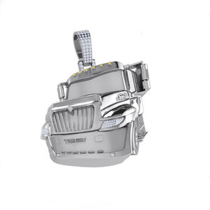 Séduisant Pendentif Moissanite en Or 10K Charm E Color Round Brilliant Cut VVS2 Exquisite Luxury Fine Wholesale Bulk Hip Hop Jewelry - Product Image 5