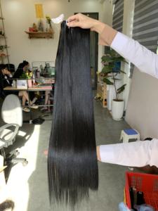 Extensiones de Cabello Vietnamita Remy VNHL, Lisas como el Plástico, Sedosas, con Puntas Gruesas, Súper Dobles, de Colores Mixtos - Product Image 1