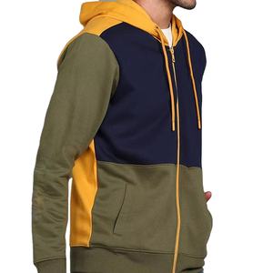 Sudaderas con cremallera de dos tonos para hombre al mejor precio, sudaderas con cremallera para hombre, ropa informal personalizada de algodón 100% de alta calidad, sudadera básica con cremallera para hombre - Product Image 3
