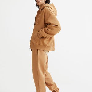 สเวตสูทสำหรับวิ่งใส่ได้ทั้งชายและหญิงทรงสลิมฟิตพร้อมฮู้ดโอเวอร์ไซส์ชุดวอร์มชุดกีฬาพิมพ์โลโก้ได้ตามต้องการ - Product Image 4