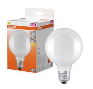 Lámpara globo LED de cristal, mate, E27, 5,9W, 2700K, 138x95mm. (Osram 466465) - Product Image 2