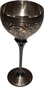 Calidad Premium hecho a mano 100% latón puro Moscú mulas copa de vino copa única copa de cáliz Bidri Nakkashi gran regalo de vino - Product Image 5