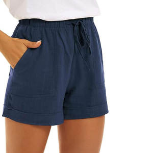 Servicio OEM, Precio al por Mayor, Shorts de Algodón Personalizados para Mujer, Nueva Llegada, Shorts de Marca Privada para Mujer - Product Image 1
