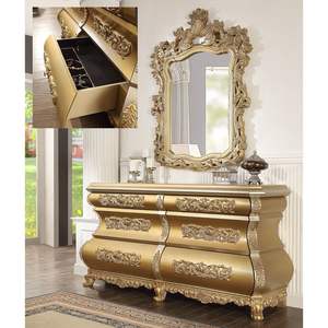 เตียงใบมะฮอกกานีใบสีทอง-102 - Product Image 3