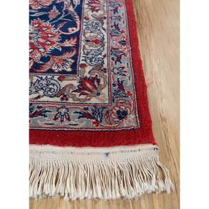 Tapis en laine noués à la main Aalam, motif floral et abstrait rouge et orange, 9x12 rectangulaire, pour entrée et salon Pae-4419 - Product Image 4