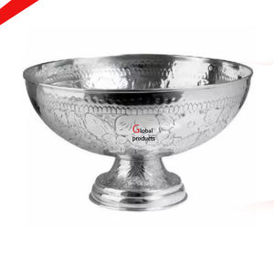 Seau à glace en aluminium de refroidisseur de vin de concepteur en métal de finition argentée le plus vendu pour le restaurant et le bar d'hôtel - Product Image 3