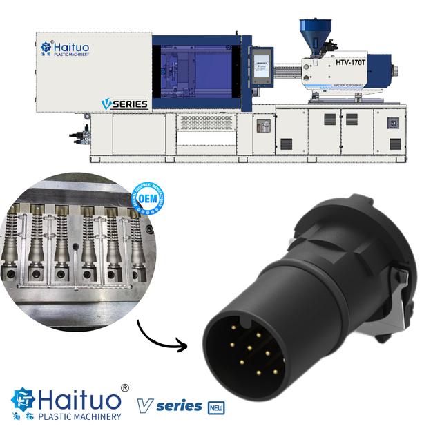 Haituo HTF-170Ton  High Quality Series Plastic Waterproof Adapter Making Injection Molding Machine
