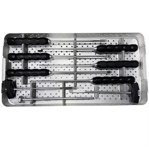 ชุดเครื่องมือผ่าตัดกระดูกสันหลังแบบผ่าตัดผ่านระบบสกรูสำหรับศัลยกรรมกระดูกเครื่องมือผ่าตัด plif TIF แบบแมนนวลทำจากสเตนเลสสตีล - Product Image 4