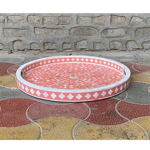 ถาดเสิร์ฟไข่มุกสำหรับอาหารเช้าบนเตียงในโอกาสพิเศษถาดเสิร์ฟแบบทำมือหรูหราเป็นมิตรต่อสิ่งแวดล้อม - Product Image 2