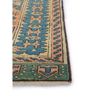 Tapis en laine noué à la main Nuray Blue, motif géométrique, tapis rectangulaire pour couloir, décoration de salon, taille 9x12 pouces - Product Image 4