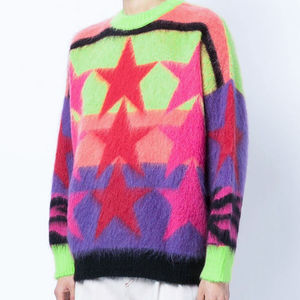 2024 nouveaux hommes contraste couleur pull mode classique pull en cachemire col rond chaud tricoté pull hommes vêtements - Product Image 6