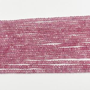 ลูกปัดโทแพซสีชมพูธรรมชาติขนาด 4 มม. 5 มม. รูปทรงรอนเดลเหลี่ยมเพชรพลอย ลูกปัดหินรูปทรงไม่สม่ำเสมอ สร้อยคอโทแพซประจำเดือนเกิด จากผู้ผลิตในอินเดีย - Product Image 4