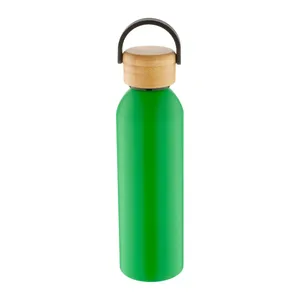 Botella de Agua Personalizada Promocional de Aluminio y Bambú - Product Image 5