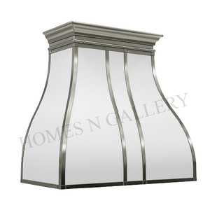 Toldo de chimenea de acero y hierro, diseño único, isla de cocina con acabado increíble, hecho en la India - Product Image 2