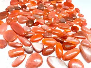 Vente en gros naturel Orange soleil pierre Cabochon Unique mélange forme bijoux création cabochon en vrac - Product Image 3