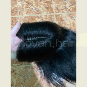 Peluca de pelo humano virgen vietnamita, pelucas negras naturales, tiendas, salón profesional, uso estándar de exportación europeo - Product Image 2