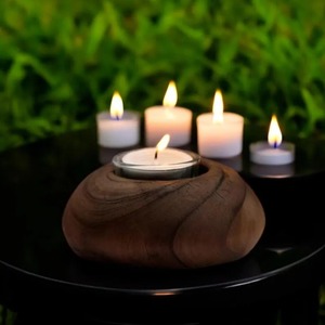 Charming Wooden <b>Tealight</b> <b>Holder</b> for Festive Decorations and Enhancing Candlelight Display at Best Prices From India - Product Image 6