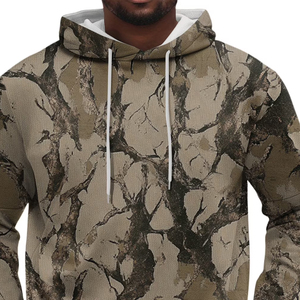 Sweat à capuche unisexe en coton épais à imprimé jungle uni pour l'hiver, style streetwear, pull personnalisé avec graphisme pour hommes et femmes - Product Image 4