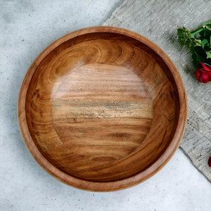 Tazón Grande de Madera Personalizado para Servir Dátiles con Diseño Clásico Hecho a Mano para Fiestas y Cenas Informales Durante el Ramadán - Product Image 3