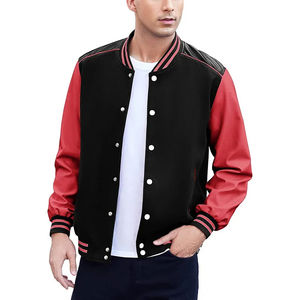 Top Selling Product Leather Sleeves Versity Jacket For Man Best Men's Jackets Customized Leather Sleeves Versity Man Jackets - Product Image 4
