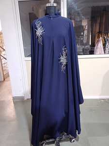 Elegante Caftán Marroquí de Nuevo Diseño, Hermosa Ropa Tradicional Musulmana, Adornada a Mano con Cuentas de Piedra, Transpirable, Ligera, Informal - Product Image 3