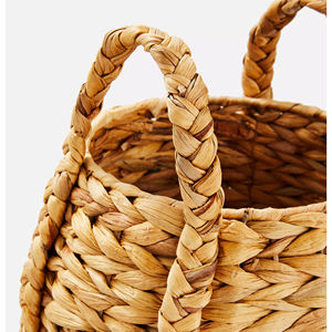 Factory Direct Best Selling Woven Hyacinth Storage Hamper Natural Hyacinth Storage <b>Basket</b> Hyacinth <b>Laundry</b> <b>Baskets</b> - Product Image 5