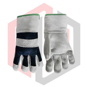 Gants en cuir suédé et toile, paume renforcée, gants confortables pour le travail en extérieur, mitaines de jardinage, soudage, sécurité, respirants - Product Image 5