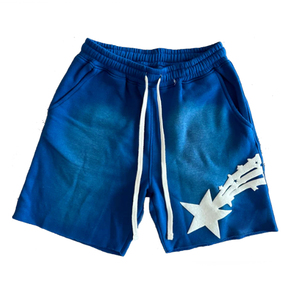 Short de gym personnalisé en éponge française pour hommes Short lourd 100% coton imprimé Streetwear Vintage délavé au soleil et à l'acide pour hommes - Product Image 4