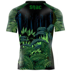 High Quality Solid Colors Custom Design Full Sublimation Printed MMA <b>Rash</b> <b>Guard</b> Wholesale Top MMA Men <b>Rash</b> <b>Guards</b> - Product Image 2