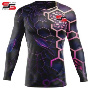 Créez votre propre rashguard personnalisé, impression par sublimation, haut de compression à manches longues, séchage rapide, respirant, unisexe - Product Image 5