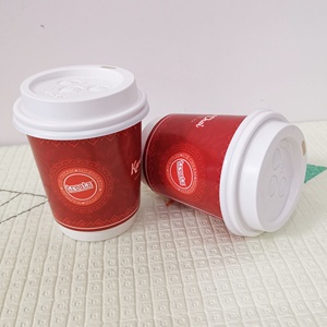 Gobelets en papier personnalisés jetables à double paroi en kraft blanc recyclable avec logo imprimé 8oz 12oz 16oz 20oz pour café, thé, boissons gazeuses avec couvercle - Product Image 5