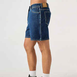 บริการ OEM กางเกงยีนส์ขาสั้นสำหรับผู้ชายกางเกงเอวกลาง100% ผ้าฝ้ายระบายอากาศได้ดีสำหรับฤดูร้อน - Product Image 5