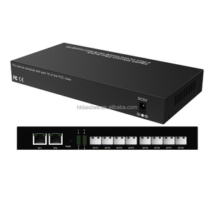 Convertidores de Fibra Óptica de Alta Calidad con Ranuras SFP Gigabit a RJ45, Transceptores de Fibra 8SFP a 2RJ45 - Product Image 2