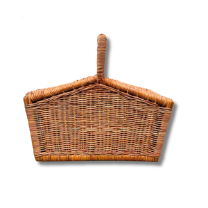 Panier de pique-nique en rotin en osier durable avec couvercle du Vietnam Grand panier de récolte en osier léger pour un voyage facile - Product Image 1