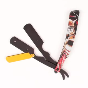 ANAAIF Couteau de rasage en acier inoxydable à bord droit et pliable pour l'épilation du corps - Product Image 5