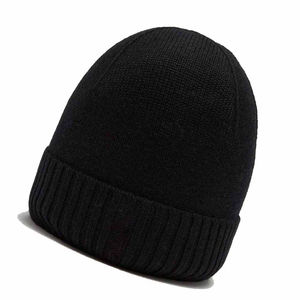 Gorro de Invierno de Punto para Hombre y Mujer, Gorro de Calavera, Jacquard, Color Negro de Moda, Gorros de Invierno Cálidos y Suaves para Clima Frío - Product Image 1