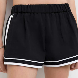 Pantalones cortos de punto personalizados para mujer, transpirables, de Color caramelo, ropa de entrenamiento deportivo y Yoga de verano, diseño adelgazante informal Sexy - Product Image 4