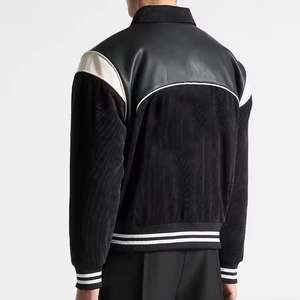 เสื้อแจ็คเก็ตเบสบอลแบบวาร์ซิตี้สั่งทำพิเศษ ไซส์ใหญ่ ทรงยาว ผ้าถัก ระบายอากาศได้ดี สำหรับฤดูหนาว บุขนแกะ กระดุมเดี่ยว ซับในผ้าฟลีซ ทรงเข้ารูป - Product Image 5