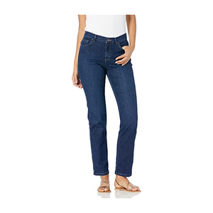 Pantalones Vaqueros de Cintura Media Rectos para Mujer, Hechos a Medida, Diseño Ajustado Regular, Pantalones de Mezclilla para Mujer a la Moda - Product Image 1
