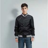 Blouson Bomber Homme Hiver Grande Taille Personnalisable Écologique Style Universitaire Broderie Logos Couleurs Réversibles Coupe-Vent