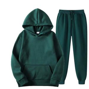 Ensemble de survêtement décontracté pour homme personnalisé, sweat-shirt à capuche, pantalon de survêtement, molleton doublé uni, streetwear, 2 pièces, homme, vierge - Product Image 5
