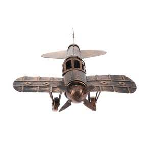 Modelo de Avión de Metal Retro Vintage, Escultura de Hierro con Impresión UV, Arte 3D Hecho a Mano, Coleccionable - Product Image 6