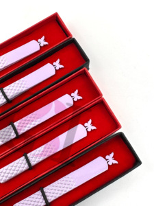 Pince à épiler en acier inoxydable pour Extension de cils, meilleur revêtement en poudre lilas, papillon, différents Styles, pointe dorée, outils de beauté - Product Image 2