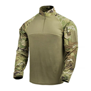 Camiseta Táctica de Manga Larga para Hombre, de Algodón y Poliéster, para Uso en Exteriores, Diseño Personalizado OEM, Resistente al Viento - Product Image 1