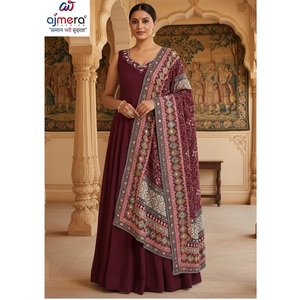 Robe de Soirée de Mariage Moderne et Élégante pour Femme, Broderie, Longueur Ras du Sol, Sans Manches, pour Réception de Mariage, Coupe Naturelle - Product Image 1